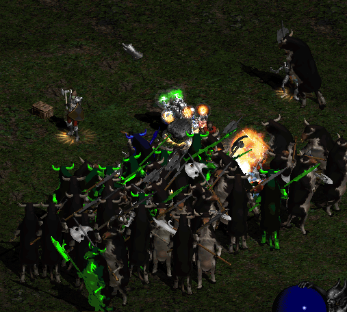 Cow King Herding Giant Pile of Cows